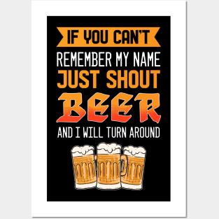 Just Shout Beer - For Beer Lovers Posters and Art